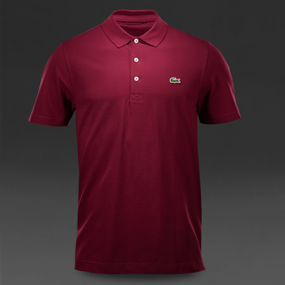 Lacoste L1230 Short Sleeve Polo Bordeaux for Men